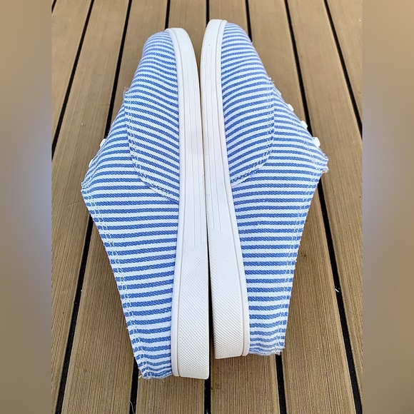 Women's 9 D Spenco Therapeutic Orthopedic Striped Slip On Mules Clogs Sneakers - Picture 10 of 16